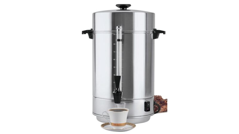 A Stainless Steel 100 Cup Maker
