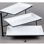 D1 Tiered Rectangle Platter Stand - Tiered Stand Only Must Order Trays Separate