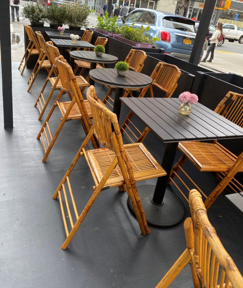 206 Folding Chair Glossy Bamboo