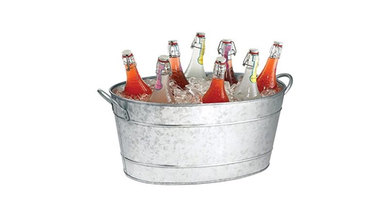 108 Galvanized Ice Tub Plain