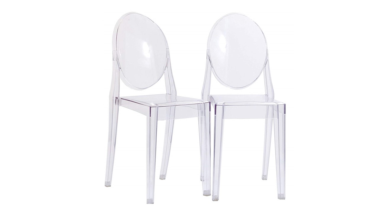 507 Clear Round Back Ghost Chair