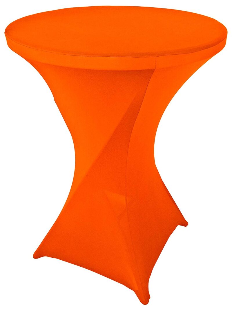 C Spandex Orange For Cocktail Tables