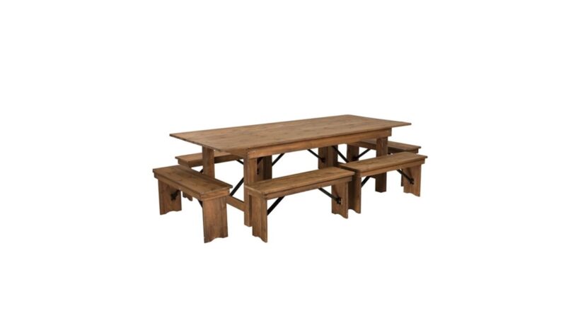 212 Farm Table With Benches