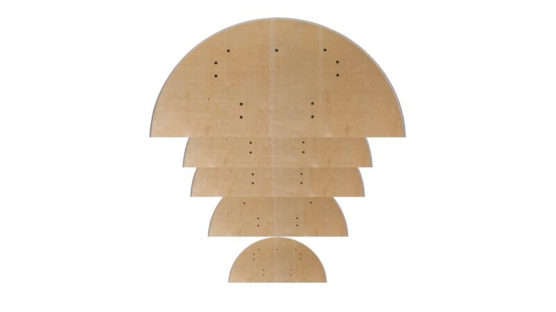 217 Half Round Tables