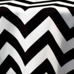 Three Inch Chevron Black - Napkins
