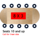 219 Oval Tables - Oval 8X3