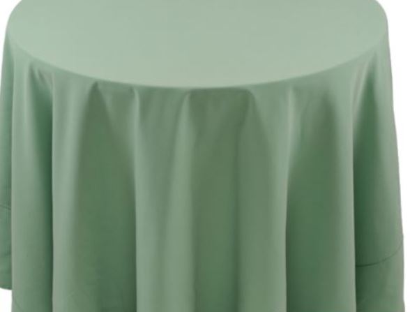 Spun Polyester Seafoam Tablecloth