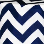Three Inch Chevron Navy - Napkins
