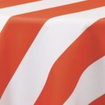 Three Inch Stripe Coral & White - Napkins