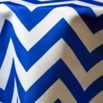 Three Inch Chevron Royal - Napkins
