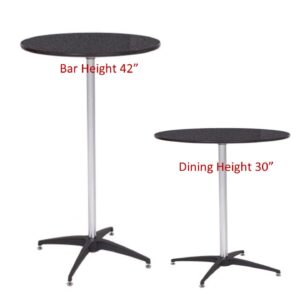 810 Finished Top Cocktail Tables
