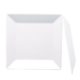 C# White Square - Dinner Plate Square 10