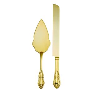 Gold Cake Knife and Server