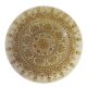 Monaco Glass Charger - MONACO BEIGE WHITE