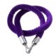 A1B Gold And Black Stanchions - stanchion-ropes - purple-with-gold-tips