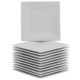 C# White Square - Appetizer Square White Plate 5