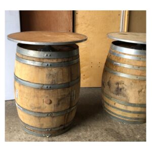 265 Wine Barrel Rustic Cocktail Tables