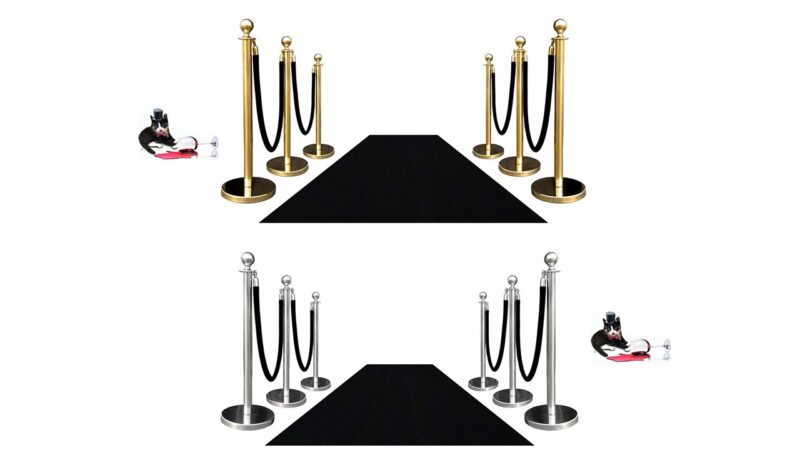C Black Carpet Runners