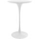 813 Clear Ghost Round Back And Backless Bar Stools - Lippa White Bar Height Cocktail Tables 28″ Round