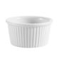 Ramekins in Colored and White - Ramekin Fluted White - 6oz 3 1/2