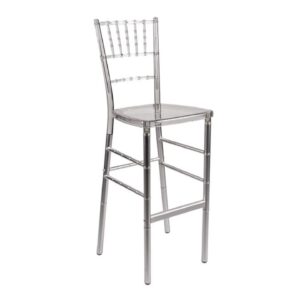 B Clear Ghost Chiavari Ballroom Bar Stools