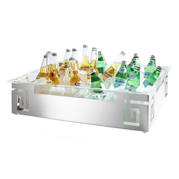 B4 Beverage Ice Housing Stainless Steel with Acrylic Insert 26 X 18