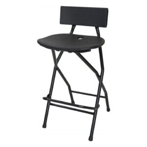TitanPRO Folding Bar Stool with Backrest