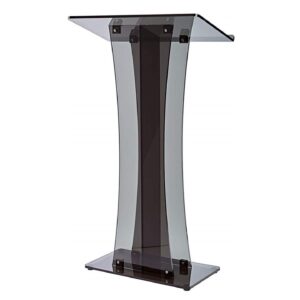 A Acrylic Podium See Through Black Lectern
