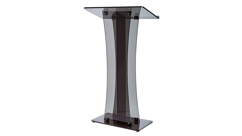 A Acrylic Podium See Through Black Lectern