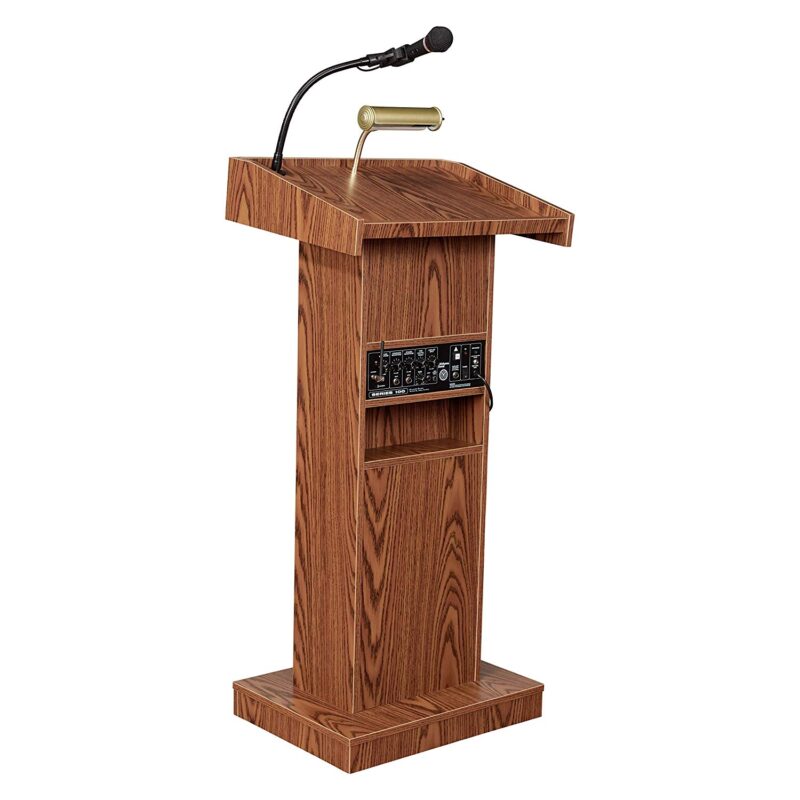 Podium with mic for rent