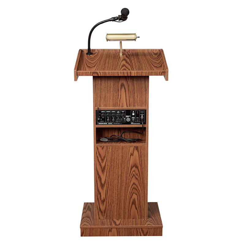 Podium with mic for rent