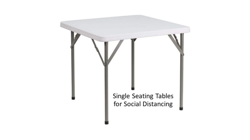 Tables for 2 for social distancing for rent