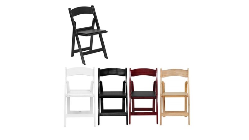 800 Resin Folding Chairs Padded Seat
