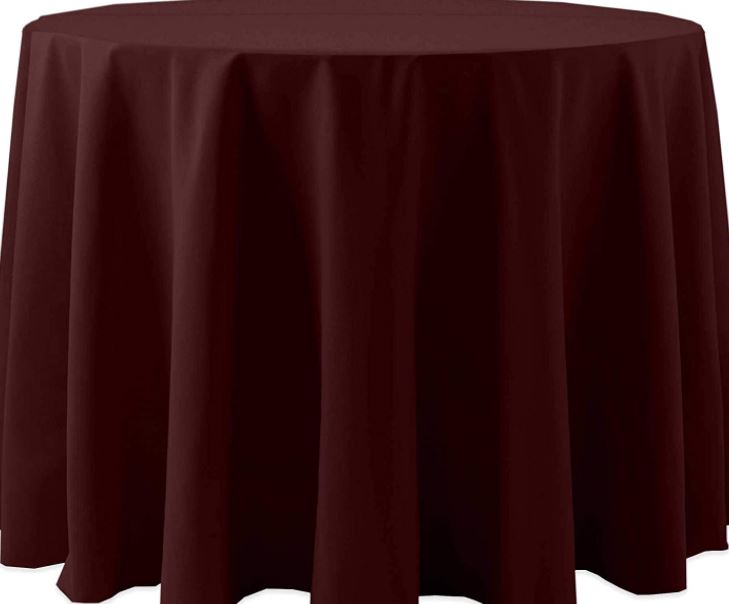 Basic Polyester Burgundy Dark Red