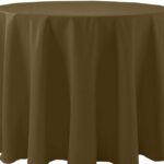 Basic Polyester Cafe Khaki - 84 - round