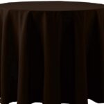 Basic Polyester Chocolate Brown - 84 - round