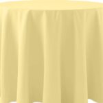 Basic Polyester Cornsilk Light Yellow - 84 - round