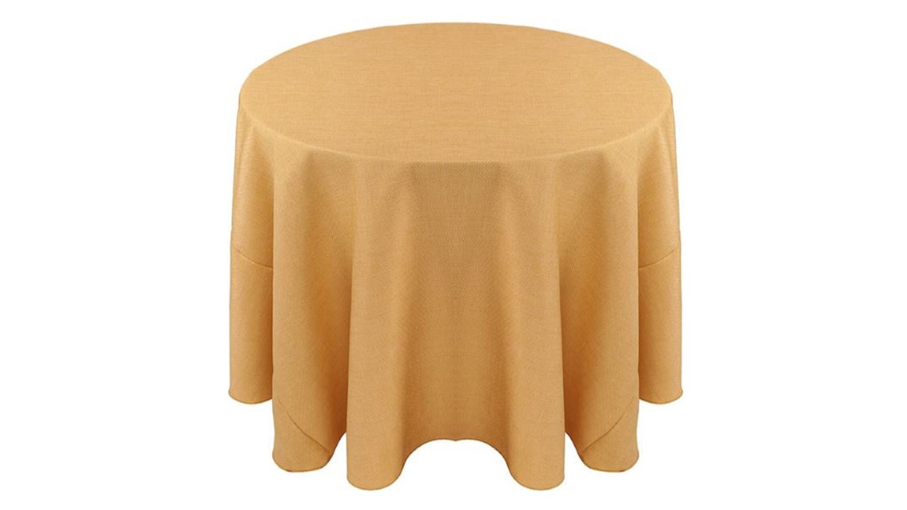 Faux Burlap Tablecloth Havana