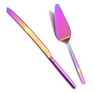 Rainbow Cake Knife and Servers