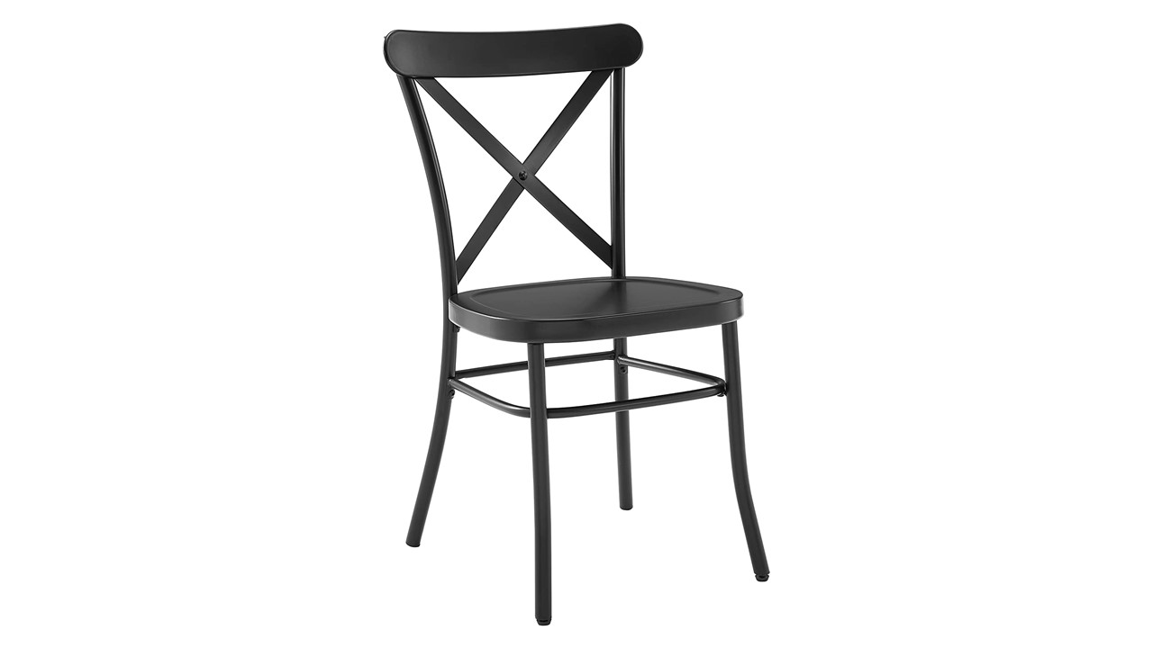 653 Cross Back Chair Black