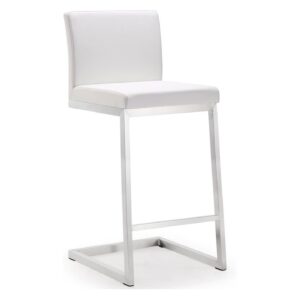 D1 Bar Stool Contemporary Gracey Bar Stool Bar Height, White