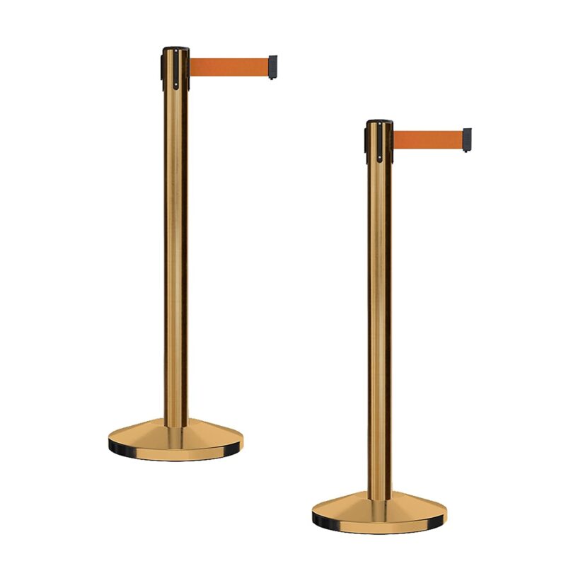 Retractable Stanchions Gold With Belt