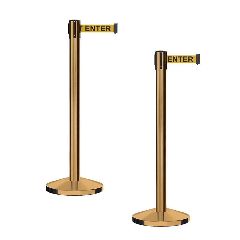 Retractable Stanchions Gold With Belt