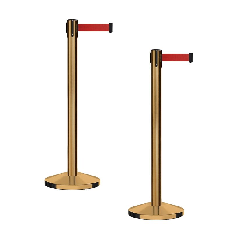 Retractable Stanchions Gold With Belt