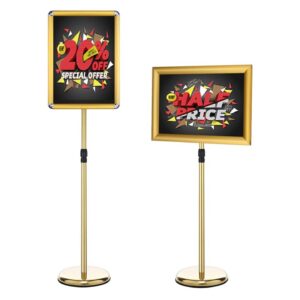 Gold Free Standing Sign Holder