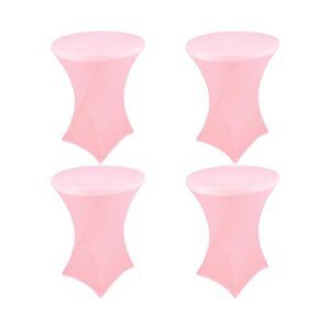 B Spandex Tablecloth Pink