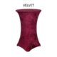 256 Velvet Spandex Tablecloths - Velvet Spandex Tablecloths 30 Inch Burgundy