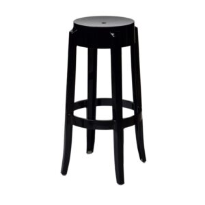 714 Black Backless Bar Stool