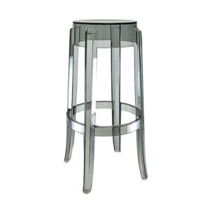 716 Ghost Backless Bar Stool Smoke Grey
