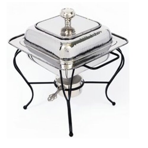 Hammered Stainless 4QT Square